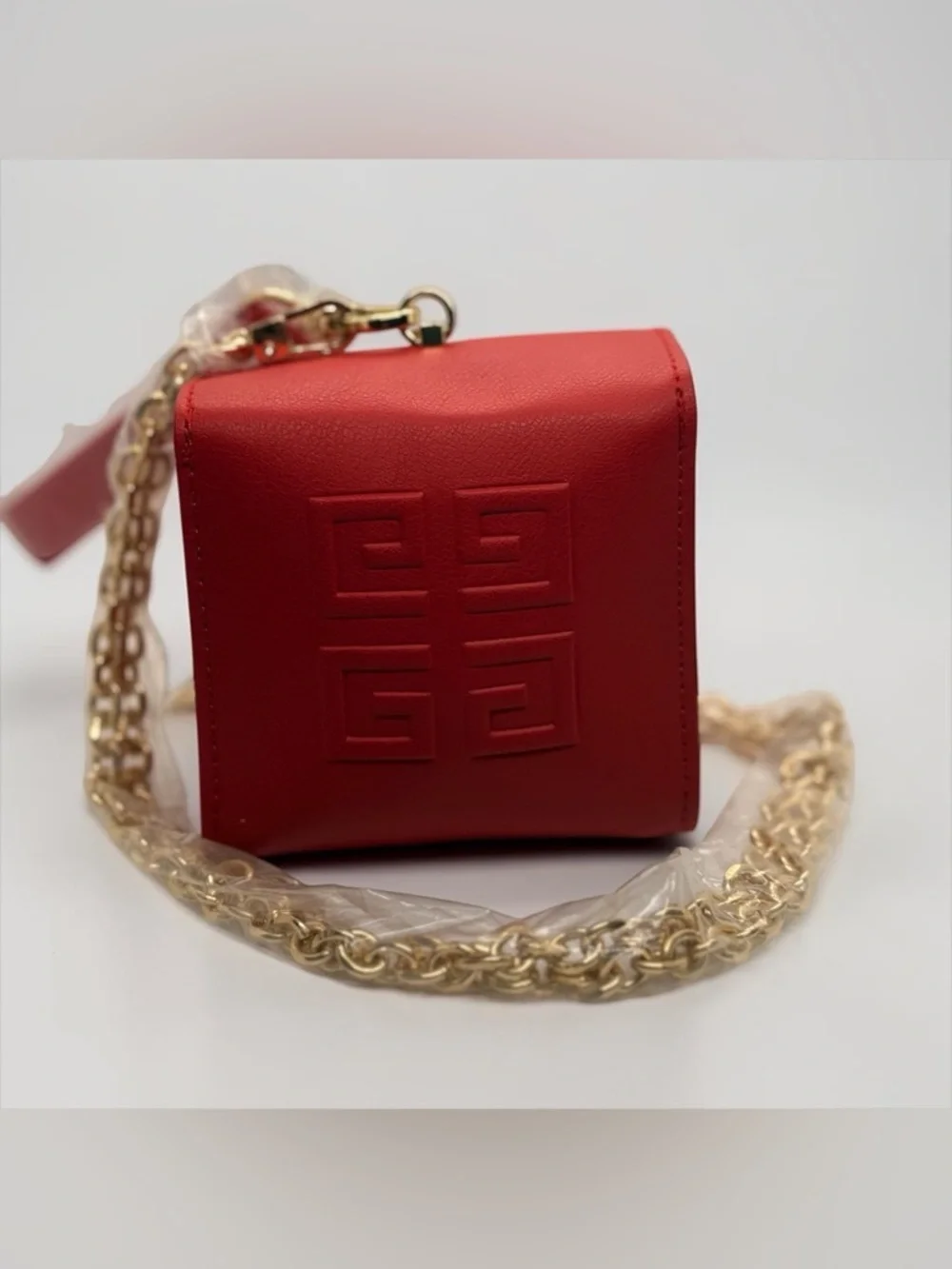 Givenchy Red Mini Bag with Gold Chain - Picture 2 of 5